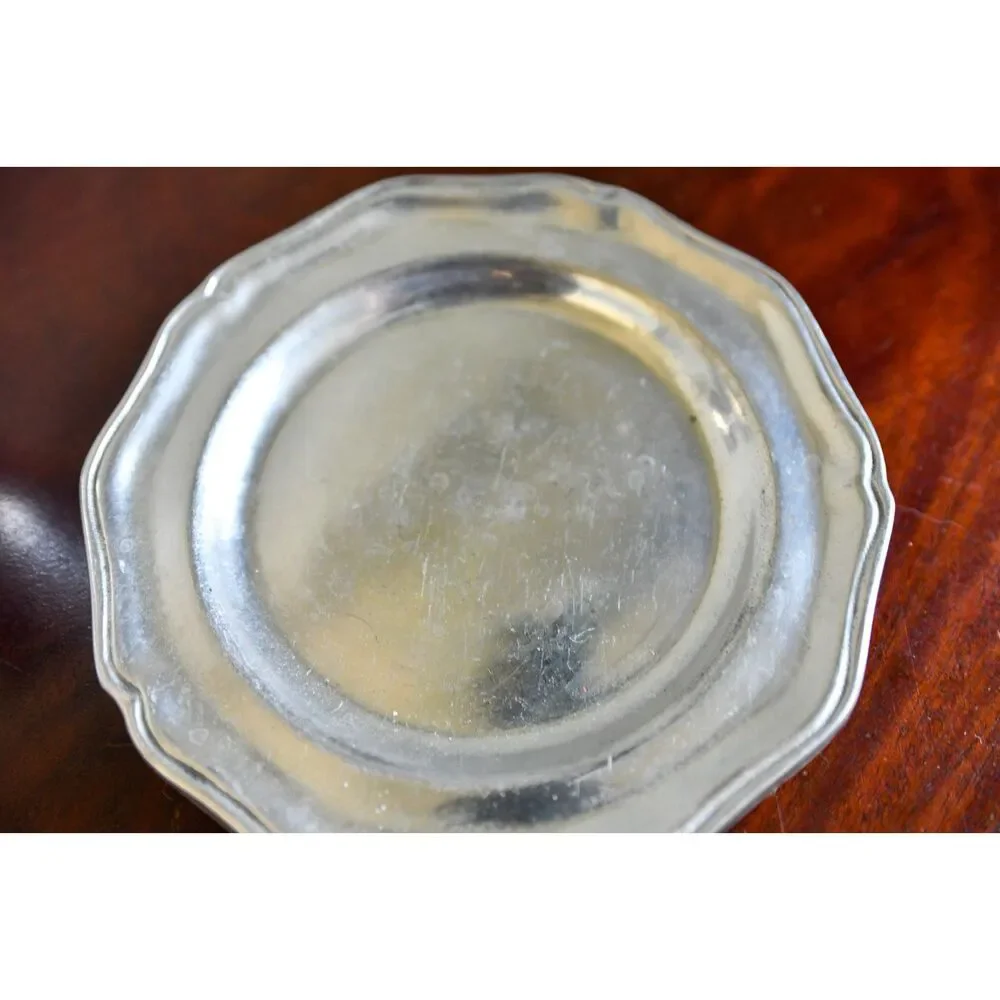 Wilton Armetale Pewter Bread Plates, Set of 2, 6 Inch, Columbia PA RWP